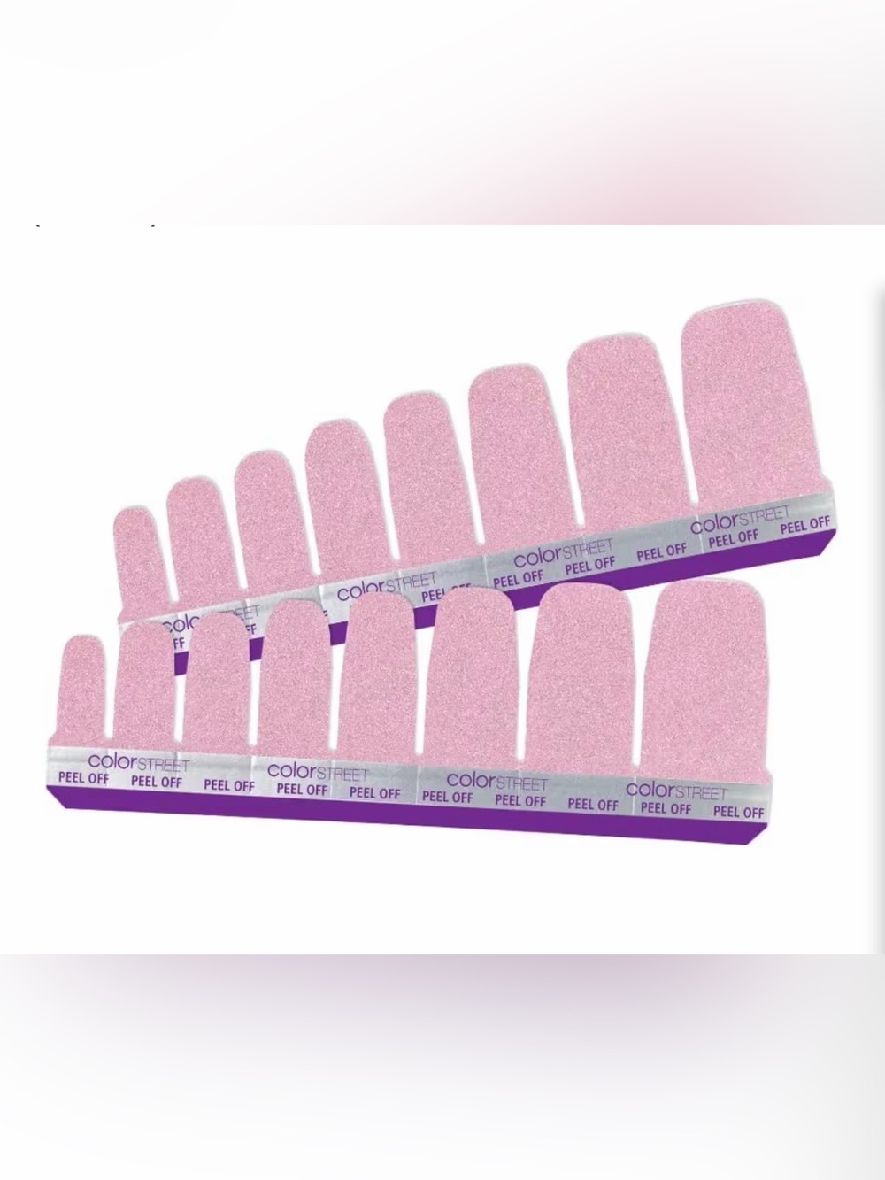 *Retired* Color Street: Call Your Blush (Pedicure) | Pink Pastel Glitter Gold - Picture 13 of 14